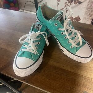 Converse Turquoise Canvas Sneakers